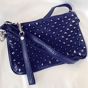 Steve Madden Bgalaxie Studded Wristlet Shoulder Bags Crossbody Blue